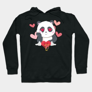 Cute animal friendly panda, cute panda, animals lover Hoodie